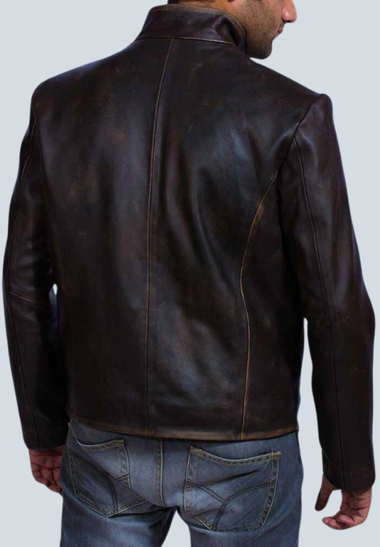 Malcolm Drakeshire Brown Leather Jacket